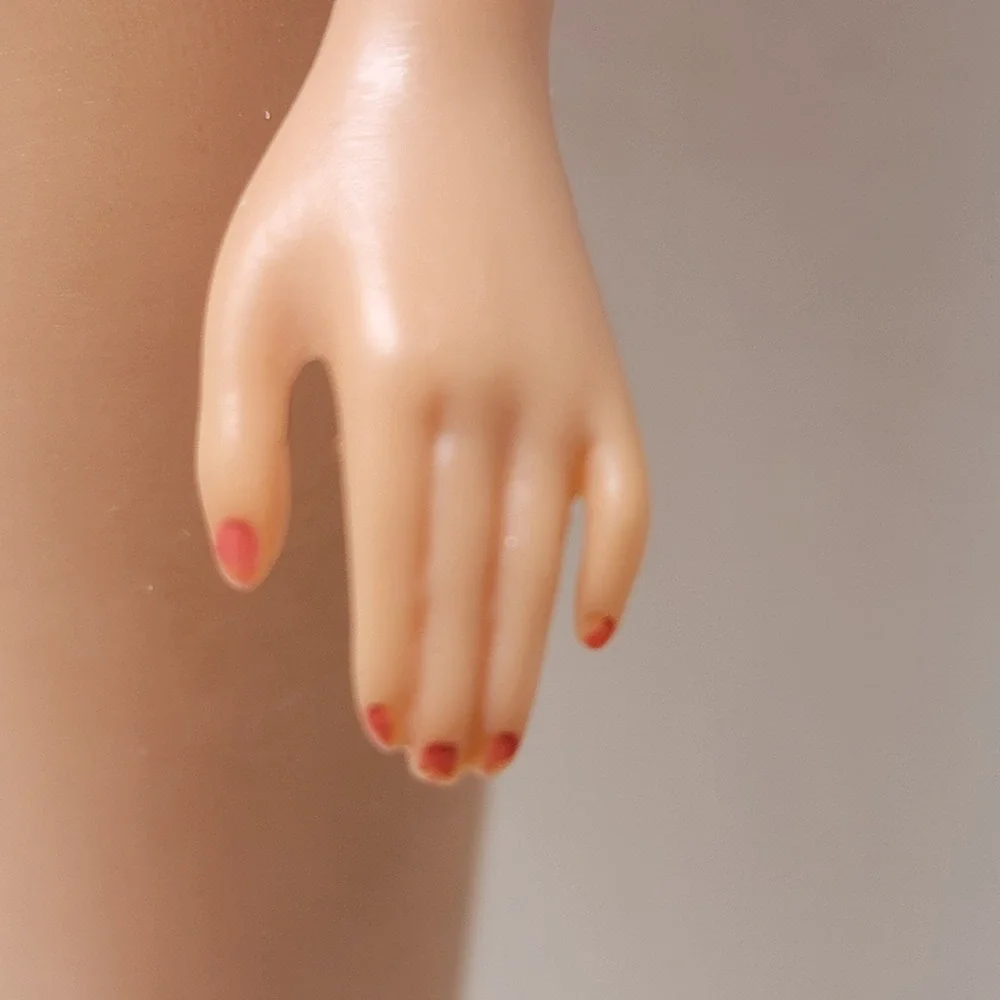 VTG 1962 Bubblecut Barbie‎ Doll Brunette Red Swimsuit With Box And Metal Stand